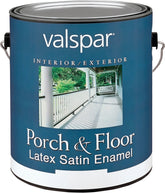 Valspar Medallion 1500 Series 027.0001534.007 Porch and Floor Paint, Satin, Dark Gray, 1 gal